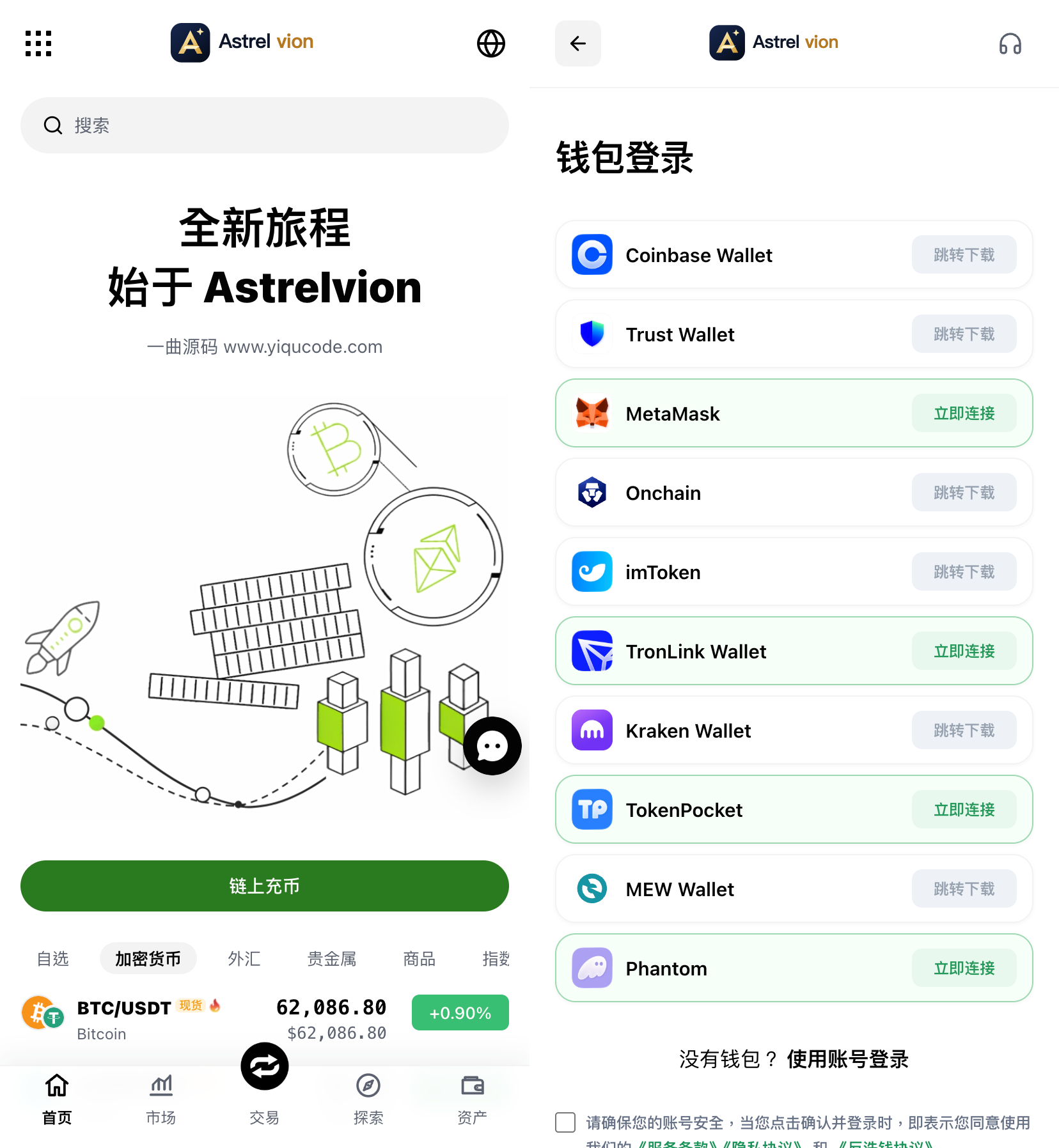 DAPP授权【交易所源码】高仿欧易交易所源码/多语言Java交易所源码/综合交易所源码/支持外汇 商品 指数 股票 现货 期权 合约 跟单 NFT 等等功能